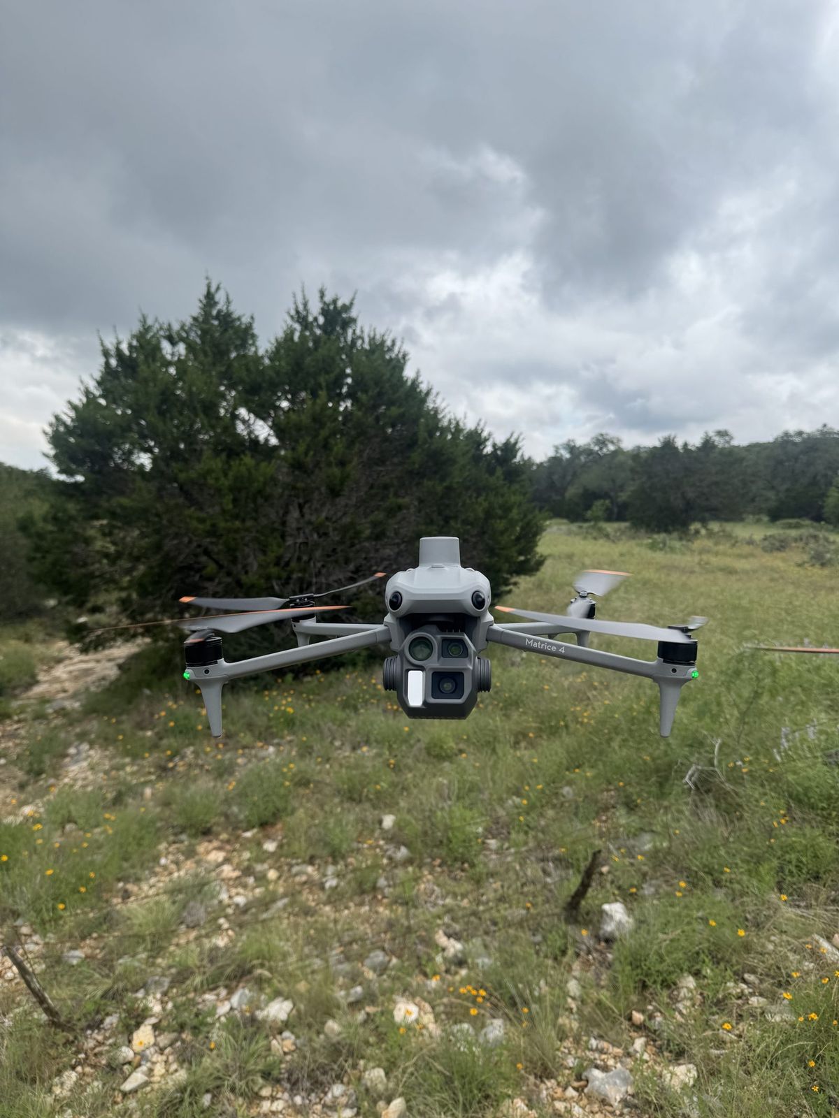 RTK drone staged on site before a mapping flight