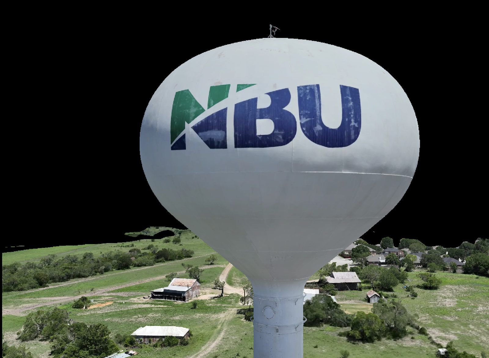 Photogrammetric model of a municipal water tower